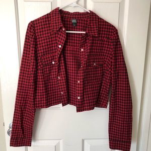 Cropped Red Flannel!